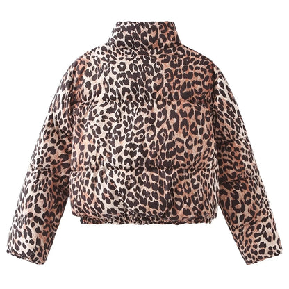 Leoprint Puffer Jacke